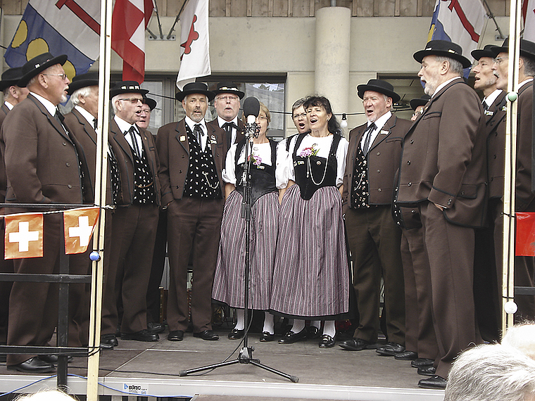 Klänge aus dem Berner Oberland: Die Bärgfründe aus Thun.  Foto: Bea Asper