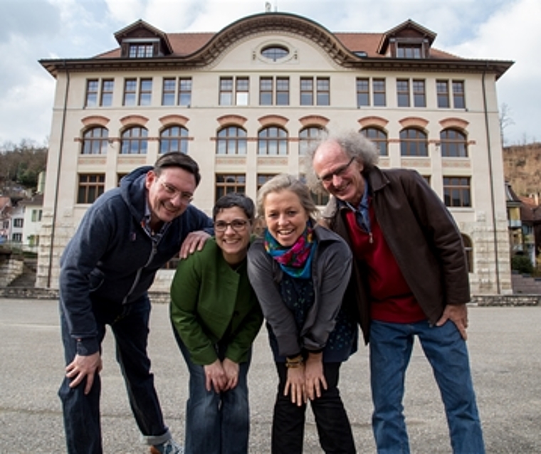 Bereit für «MiNi Sehnsucht 2»: David Schönhaus, Franziska von Arb, Irmi Fiedler und Stephan Dietrich (v.l.). Foto: Martin Staub