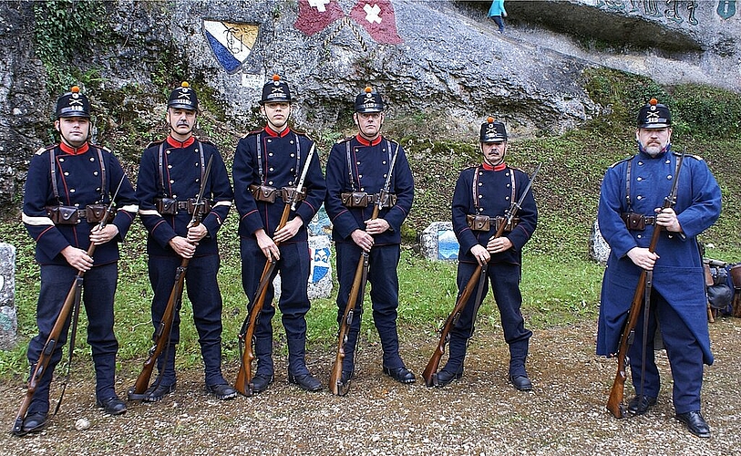 Wie vor 100 Jahren: Soldaten von «Rost & Grünspan».
