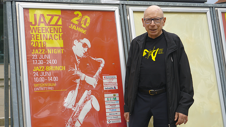 Konstante: Als Programmchef prägt Louis van der Haegen das Jazz Weekend Reinach seit 20 Jahren.  Foto: Tobias Gfeller