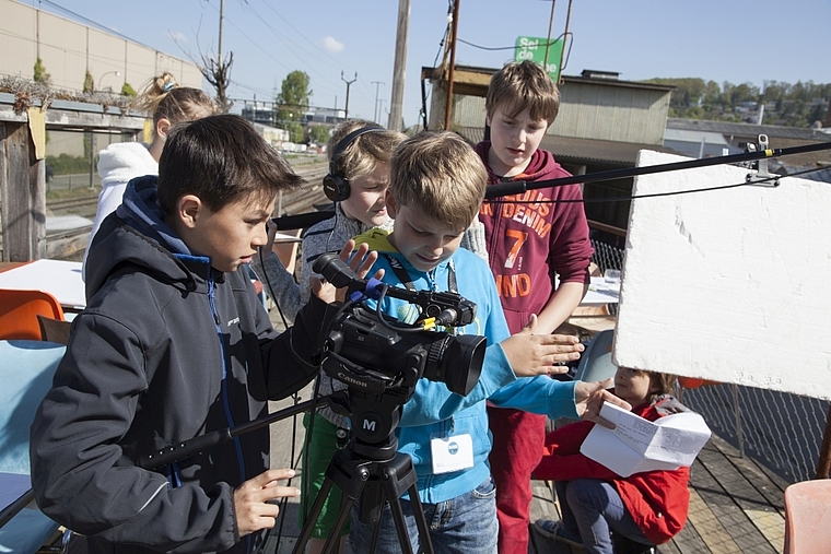 Und Action! Kinder und Jugendliche drehen im Movie Camp unter professioneller Anleitung ihre eigenen Filme.  Foto: ZVG