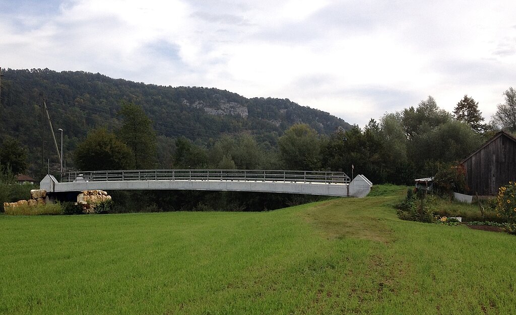 Vom Riederwald gewünscht: Einspurige Brücke für 40 t. Visualisierung: zVg