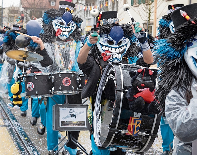 Nicht wegzudenken: Die Jugendgugge Graffittispukker gehört fest zur Reinacher Fasnacht. Nicht wegzudenken: Die Jugendgugge Graffittispukker gehört fest zur Reinacher Fasnacht.
