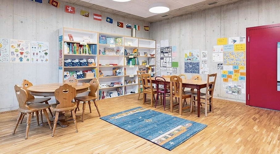 Einer der Schulräume: Hier lernen die Schülerinnen und Schüler Fremdsprachen. Foto: zVg Einer der Schulräume: Hier lernen die Schülerinnen und Schüler Fremdsprachen. Foto: zVg