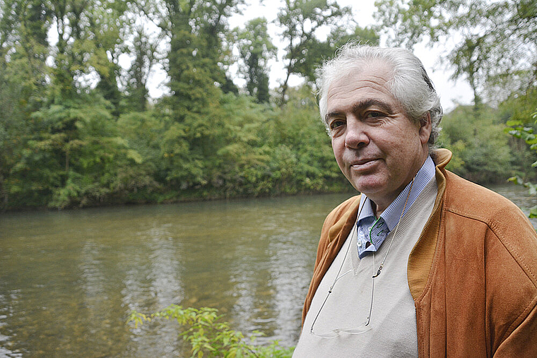 Lebensaufgabe: Die Birs ist für den Leiter der Basilisk Parkinson SHG, Heinz Nydegger, eine Lebensader, die ihm Ruhe, Ausgleich und Kraft gibt. Foto:Heiner Leuthardt