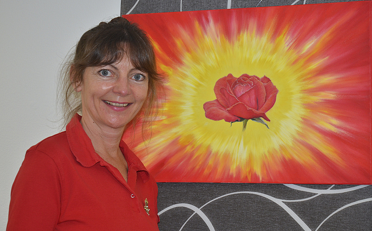 Victoria Prinzessin von Sachsen-Coburg: Stellt ihre Energiebilder in Öl in Arlesheim aus. Foto: ZVG