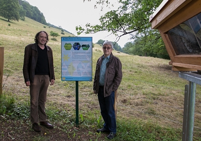 Der Projektleiter und der Präsident: Martin Dettli (l.) und Erwin Borer. Foto: martin staub 