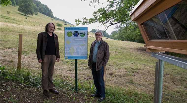 Der Projektleiter und der Präsident: Martin Dettli (l.) und Erwin Borer. Foto: martin staub