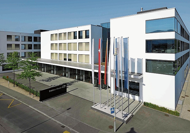 Im Reinacher Kägen: der Hauptsitz von Endress+Hauser. Foto: zVg / Endress+Hauser