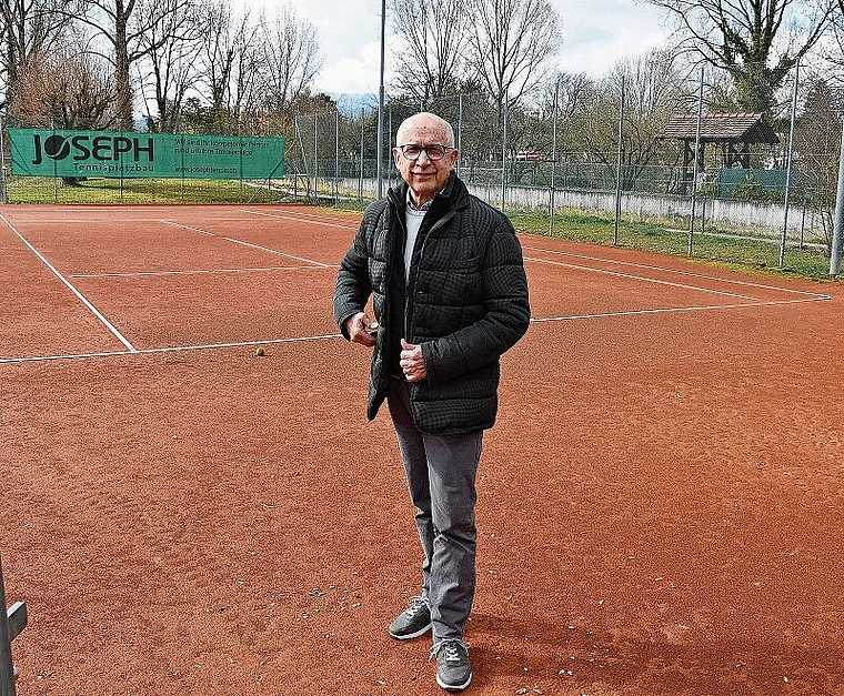 Die Vorwärtsstrategie geht auf: Pierre-André Rebetez, Co-Präsident des Tennisclubs Dornach. Foto: Bea Asper
