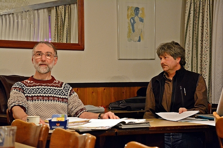 Ende gut, alles gut: Präsident Rolf Zimmerli (r.) und Werner Janz beim Rückblick.
