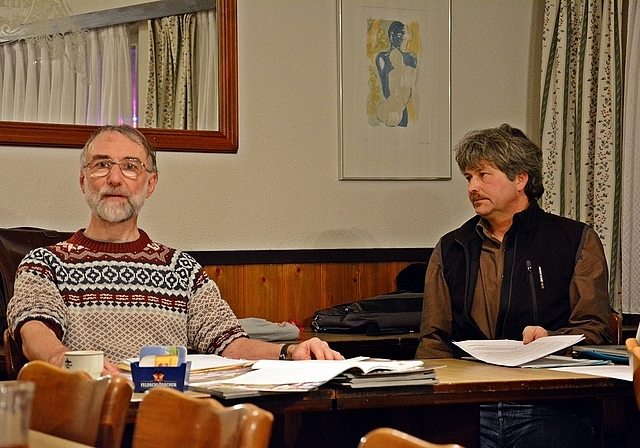 Ende gut, alles gut: Präsident Rolf Zimmerli (r.) und Werner Janz beim Rückblick. 
