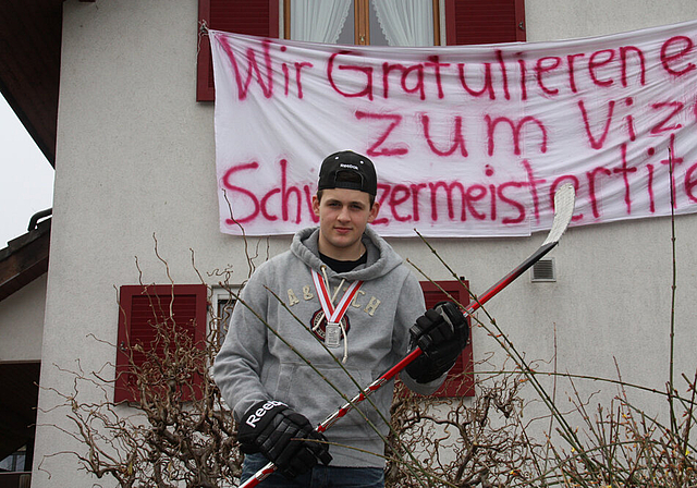 Stürmer: Florian Schmidlin ist Eishockeyspieler bei Genf-Servette.  Foto: Gaby Walther
