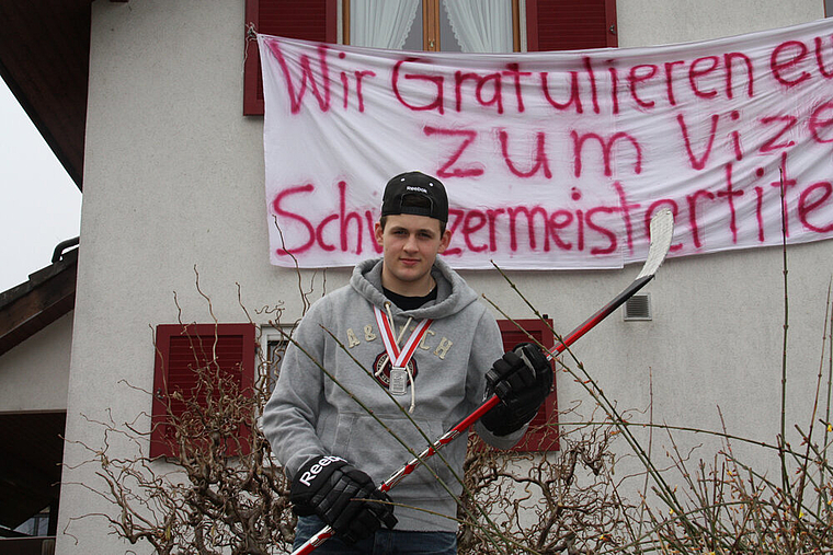 Stürmer: Florian Schmidlin ist Eishockeyspieler bei Genf-Servette. Foto: Gaby Walther