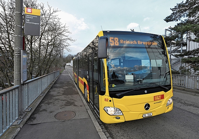 Sorgen für Kritik: die Änderungen an der Buslinie 58 in Münchenstein. Foto: Juri Junkov