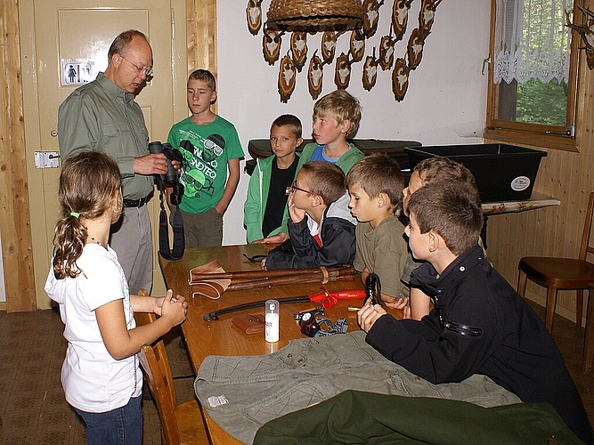 Was es zur Jagd braucht: Claus Mollenkopf erklärt die Ausrüstung. 