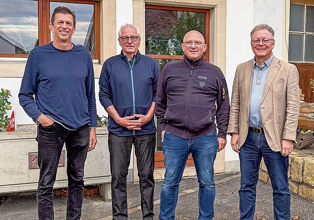 Gemeinsam anpacken: Die Vorstandsmitglieder des neuen Vereins sind (von links) Thomas Giger, Silvan Heutschi, Hannes Scheibler und Urs Hofmeier. Es fehlen Staffan Sjögren sowie Katia Andaloro.Foto: ZVG
