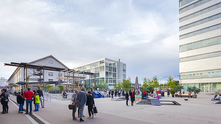 Campus Dreispitz: Zu den rund 800 Kunststudenten gesellen sich in zehn Jahren auch 2600 Wirtschafts- und Jura-Studenten. ZVG/Visualisierung