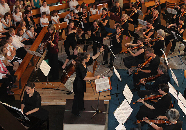 Konzert in der Kirche: Das Orchester Laufental-Thierstein in Breitenbach. 