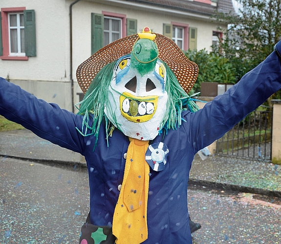 Gut gelaunt: Dieser Waggis liess sich die Stimmung nicht verderben. Gut gelaunt: Dieser Waggis liess sich die Stimmung nicht verderben.