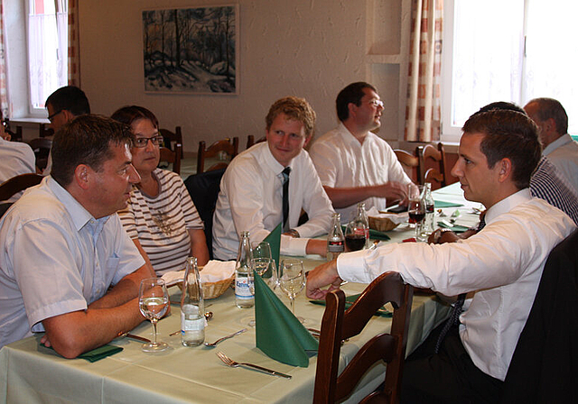 Lunchreport: Information, Austausch und geselliges Zusammensein zeichnen den Lunchreport des Gewerbevereins Laufental aus.  Foto: Gaby Walther