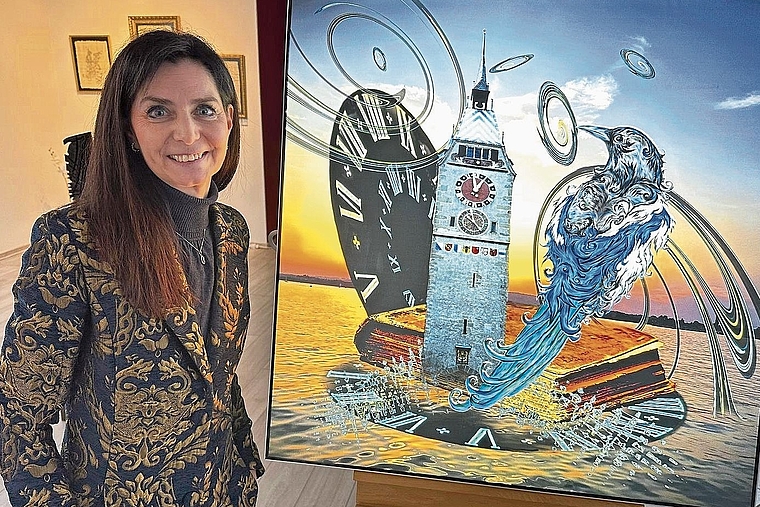 Inspiriert: Petra Lehmanns Lichtbilder erinnern teilweise an die surreale Welt Dalís.Foto: Christian Fink