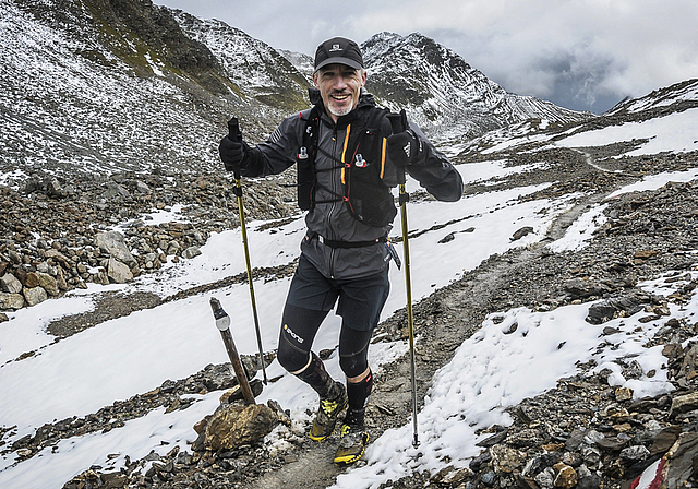 «Ein solcher Lauf zeigt dir, wer und wie du bist»: Ultraläufer Patrick Born im unwirtlichen Gelände.  Foto: ZVG