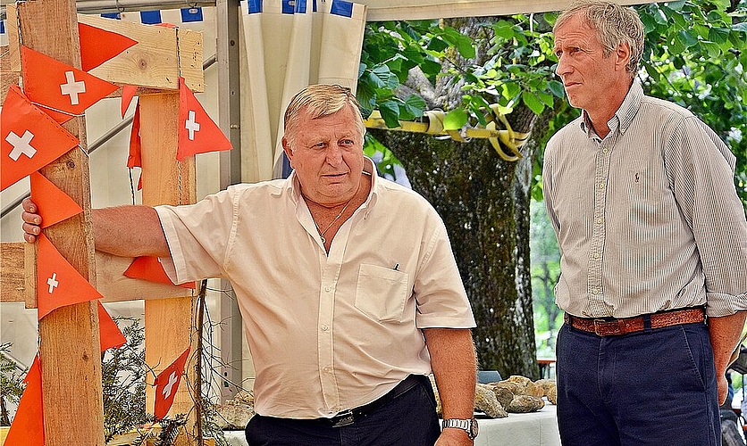 Geologe und Historiker: Peter Borer (l.) und Simon Lutz.