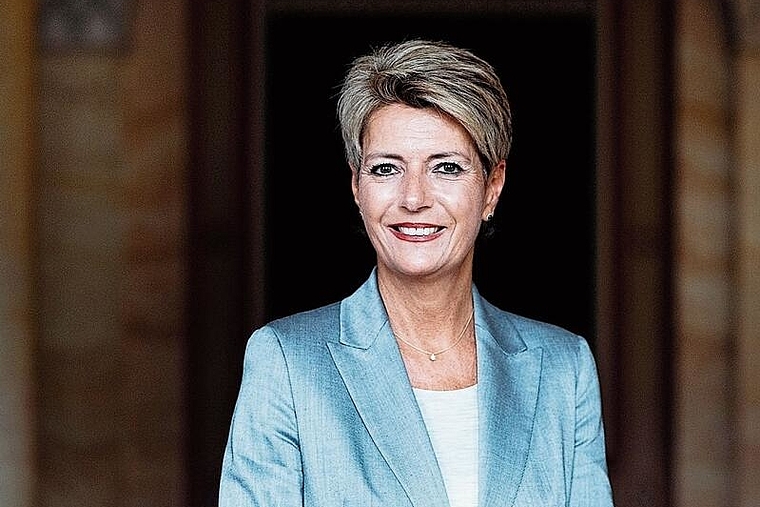 «Das Pfeffinger Forum ist für mich eine Schweiz im Kleinen»: Karin Keller-Sutter 
spricht im Interview auch über ihren Besuch in Pfeffingen.Foto: ZVG / Joel Hunn