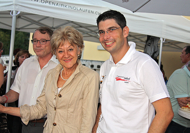 Hoher Gast: Pascal Bollinger (r.) hat Susanne Leutenegger Oberholzer als Gastrednerin engagiert.  Foto: Gaby Walther.