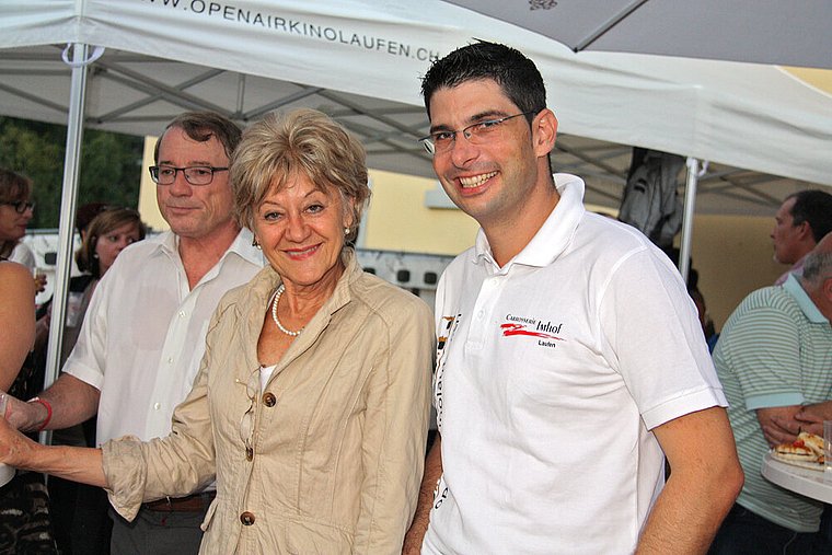 Hoher Gast: Pascal Bollinger (r.) hat Susanne Leutenegger Oberholzer als Gastrednerin engagiert.  Foto: Gaby Walther.