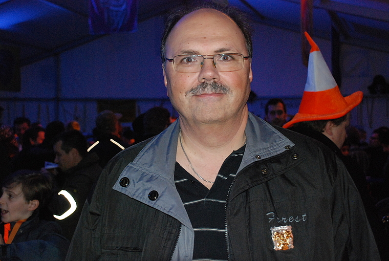 Zum zweiten Mal reüssiert: Stefan Hunkeler aus Itingen überzeugte nach 2004 mit seiner Jubiläumsblagette zum Sujet «40 Joor uf Achse» das Comité. Foto: Thomas Brunnschweiler