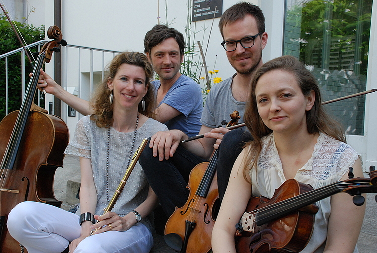 Spielen am Sonntag im Heimatmuseum: Eva Oertle, Christoph Dangel, Manuel Oswald und Lea Boesch (v. l.).