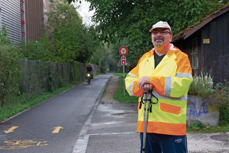 Wünscht sich mehr Rücksichtnahme: Reinhard Simecek aus dem Schappe-Quartier.Foto: Tobias Gfeller