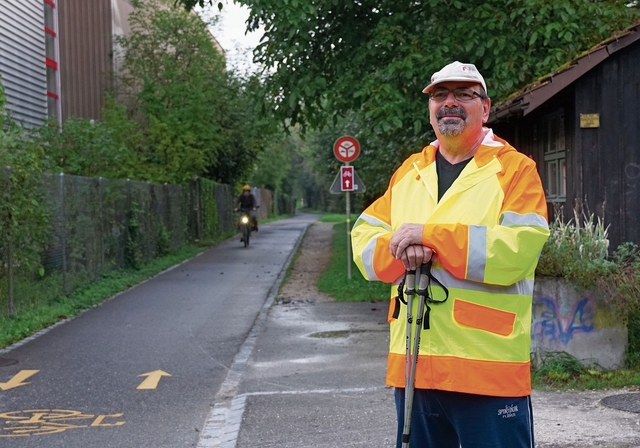 Wünscht sich mehr Rücksichtnahme: Reinhard Simecek aus dem Schappe-Quartier.Foto: Tobias Gfeller