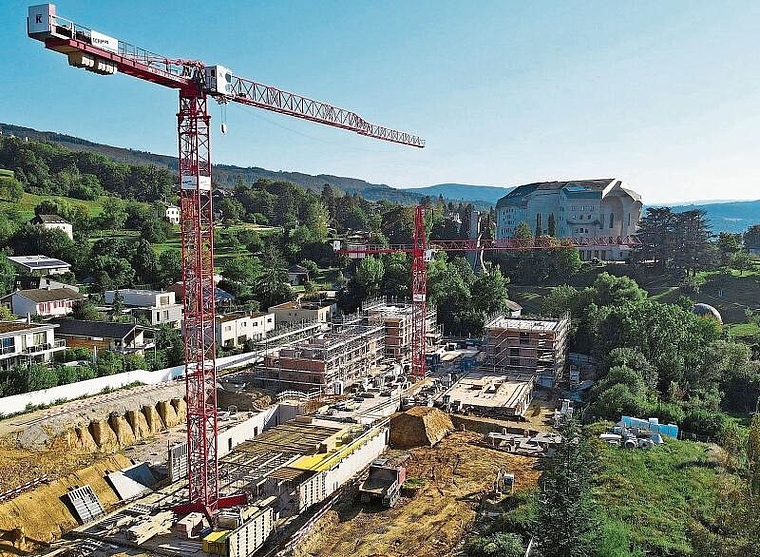 Anliegen kommt vor die Gemeindeversammlung: Bauprojekte müssen in Arlesheim in Zukunft vielleicht ausgesteckt werden – hier die Überbauung La Colline. Foto: Benjamin Wieland/Archiv