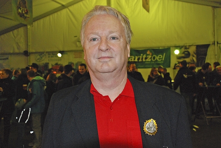 Im Getümmel: Andy Honegger, der Blagette-Künstler 2015. Foto: Thomas Brunnschweiler