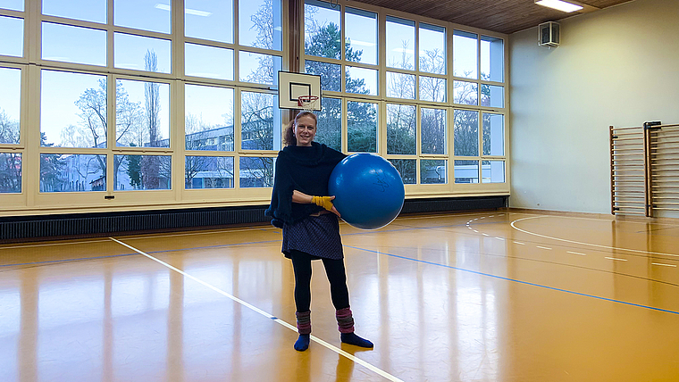 Sportlich und sozial: Für Vivian König spielt neben dem Aspekt der Bewegung auch der soziale Aspekt eine Rolle — Kinder sollen zusammen mit Erwachsenen etwas erleben und sich einbringen.  FOTO: Caspar Reimer