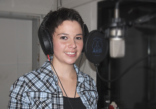 «Annie Get Your Gun»: Corinne Mend während der Aufnahmen im Tool Recording Studio in Arlesheim.  Foto: Tobias Gfeller