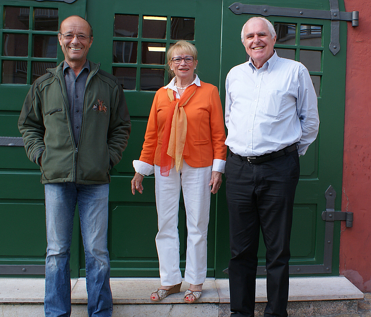 Haben die Bürgergemeinde Münchenstein geprägt: Clive Spichty, Eva Manicolo und Peter Brodbeck. Foto: ZVG/Werner Benseler