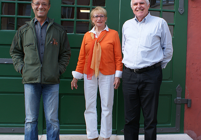 Haben die Bürgergemeinde Münchenstein geprägt: Clive Spichty, Eva Manicolo und Peter Brodbeck.  Foto: ZVG/Werner Benseler
