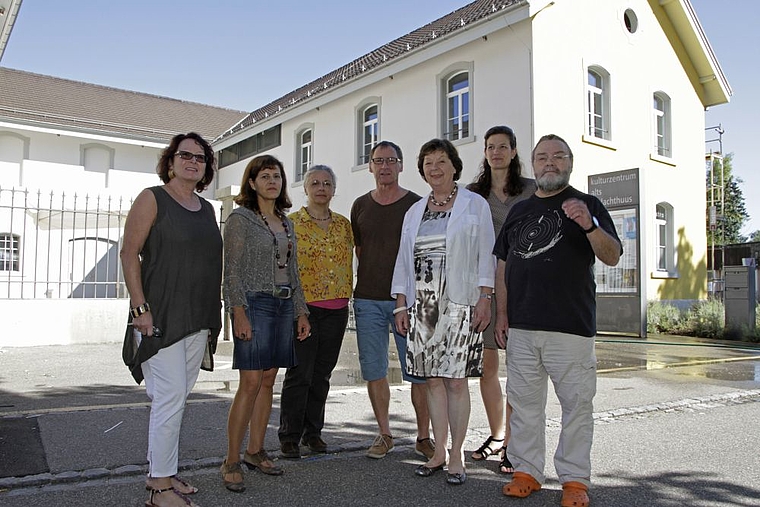 Die Galeriegruppe vor dem frisch