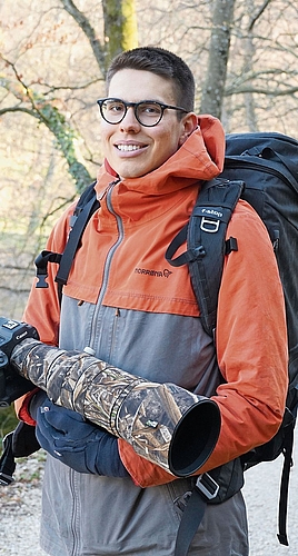 Tierfotograf und Trailrunner:Flurin Leugger. Foto: Tobias Gfeller Tierfotograf und Trailrunner:Flurin Leugger. Foto: Tobias Gfeller