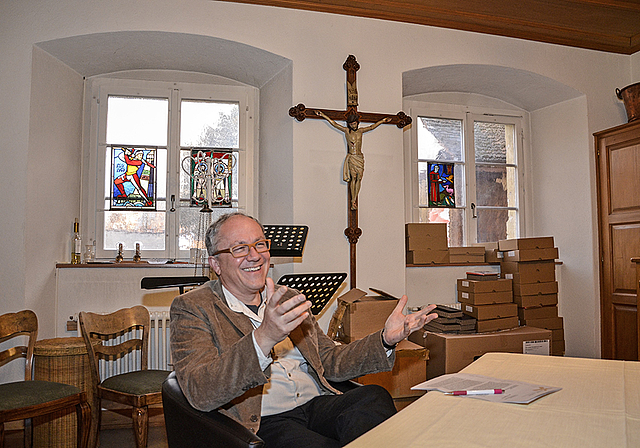 «Religiöse Komponente wird gestärkt»: Felix Terrier, designierter Leiter des Pastoralraums Birstal, in der heutigen Sakristei des Kloster Dornach.  Foto: Thomas Kramer