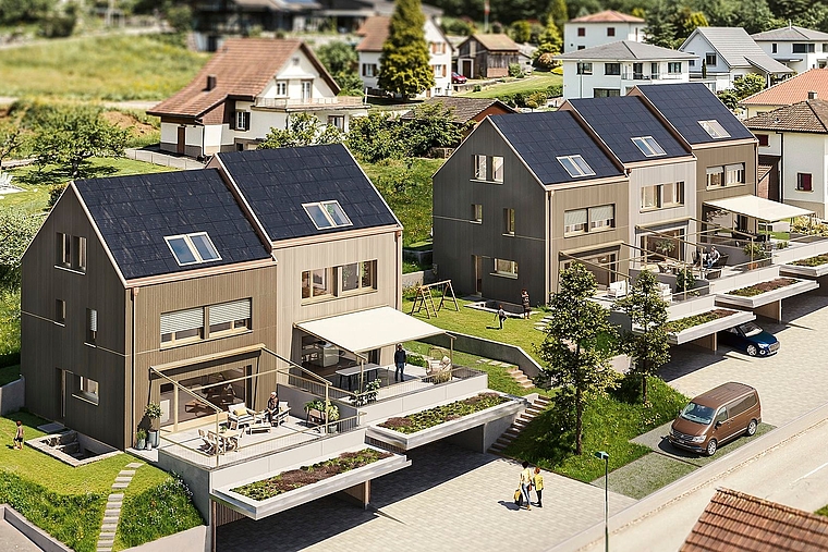 Gegenstand eines Rechtsstreits: Die von Unternehmer Patrik Doppler geplante Überbauung an der Spitalstrasse. Foto: zVg