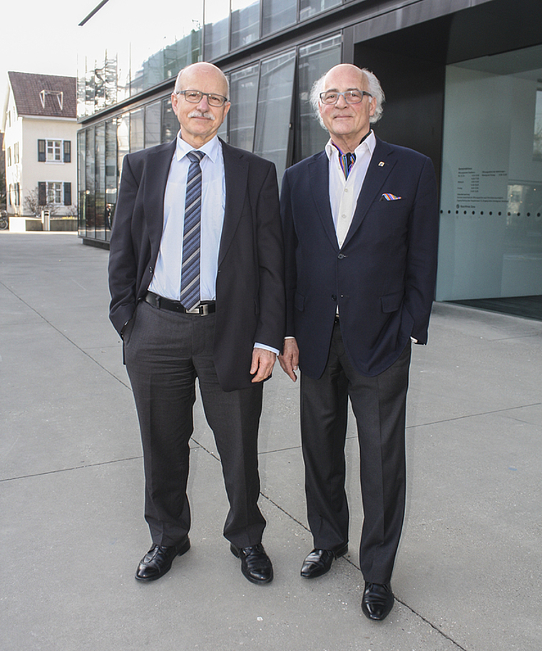 Urs Hintermann (l.) und Klaus Endress (r.): Die Führungsaufgaben wurden neu abgesprochen. Foto: Benjamin Wieland