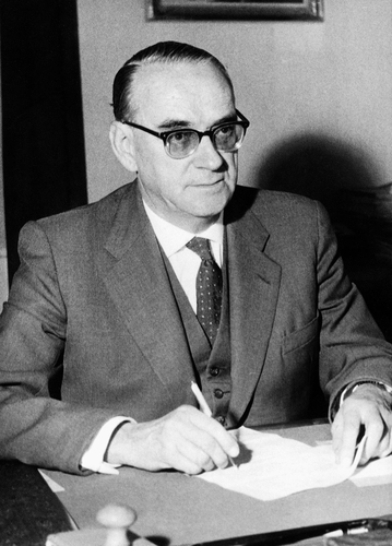 1965: Carl Lutz in Bern. Foto: KEYSTONE/Str 1965: Carl Lutz in Bern. Foto: KEYSTONE/Str