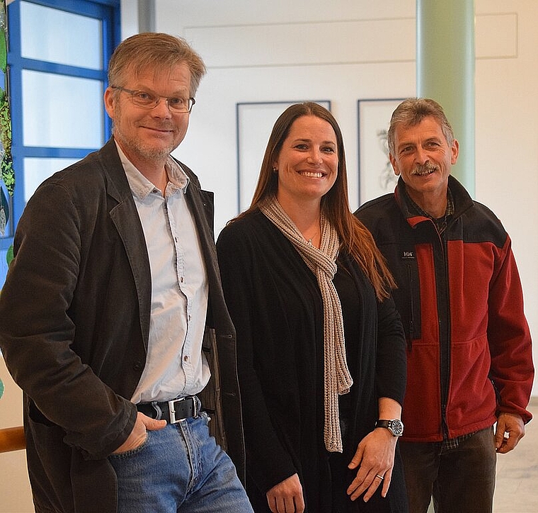 Engagieren sich für das Projekt: Lorenz Bader, Rosi Wohlgemuth, Josef Borer (v.l.). Foto: Bea Asper