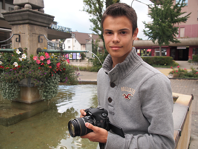 1. David Meury: Zu Hause wird auf die Herkunft von Nahrungsmitteln geachtet.  Foto: T. Gfeller
