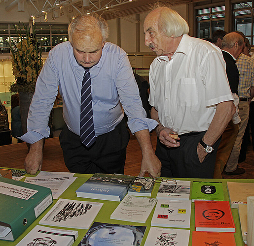 Hoher Besuch: Christian Wanner und Walter Studer.
